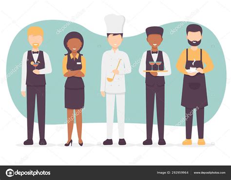 Restaurant Staff Set Stock Vector Image By ©nattyblissful 292959964