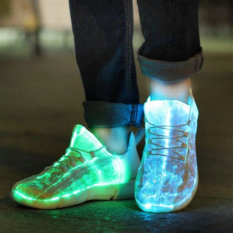 Kriativ Luminous Sneakers Glowing Light Up Shoes For Kids White Led