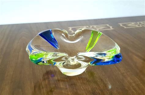 Edag Vintage Uranium Canadian Art Glass Etsy