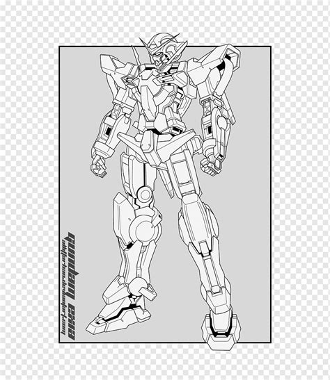 Художественная книга Line Art Sketch Gundam Exia угол другие