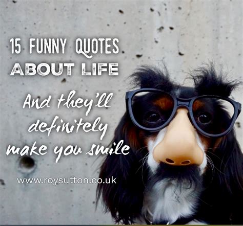 15 Funny Quotes About Life And Theyll Definitely Make You Smile Roy Sutton
