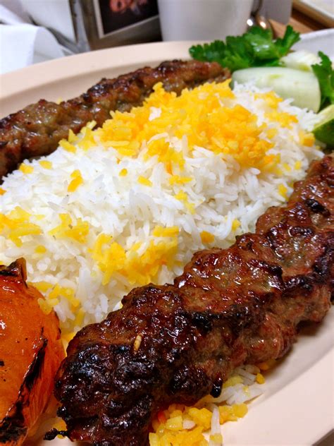 Persian Beef Kabobs Iran Food Beef Kabob Recipes Persian Kabob Recipe