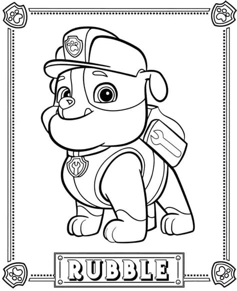 Rubble Coloring Pages Coloring Home