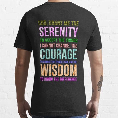 Serenity Prayer T Shirt By Reinrab Redbubble Case T Shirts