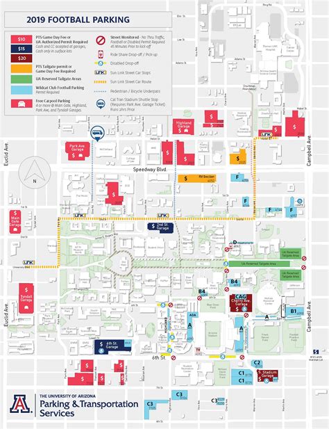 University Of Arizona Campus Map Printable Us States Map