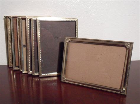 Vintage Gold Metal Frame Collection Set 5 X 7 Wedding Table Etsy