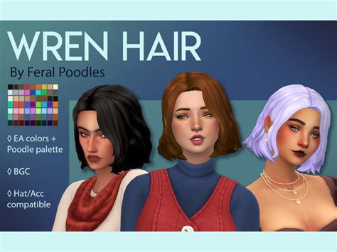 Wren Hair By Feralpoodles At Tsr Sims 4 Updates