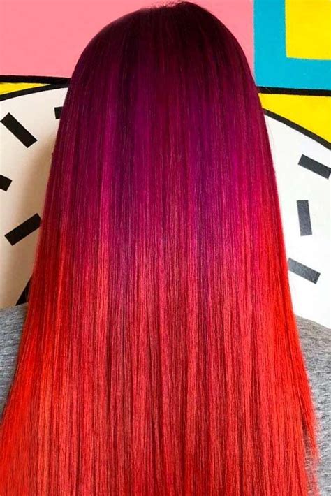 37 Best Red Ombre Hair Color Ideas For Long Hair Hairstyles And Black