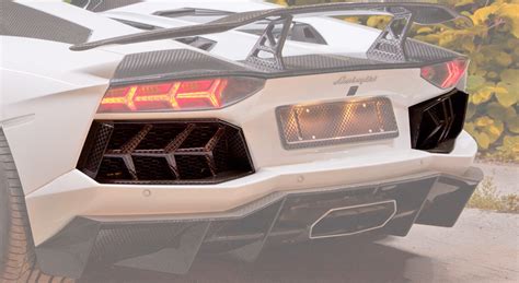 Hodoor Performance Carbon Fiber Rear Bumper Air Intakes Mansory Style 2