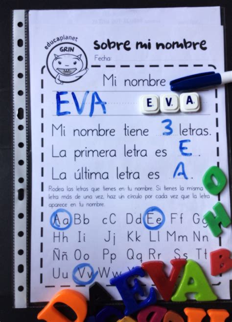 Escribe Tu Nombre Actividades Lectoescritura Infantil Educaplanet Apps