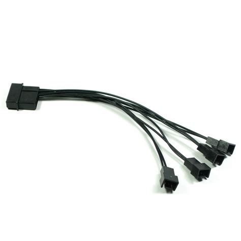 I wish it was that easy. Computer FAN Molex 4-Pin to 4x 3-Pin Fan Cable (15cm) - Black