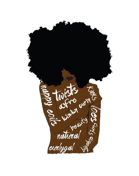 You can download the natural hair silhouette cliparts in it's original format by loading the clipart and clickign the downlaod button. Pin on Art