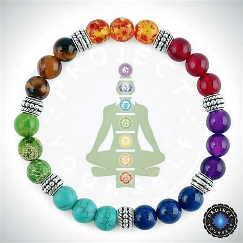 7 Chakra Healing Crystals Bracelet Etsy UK