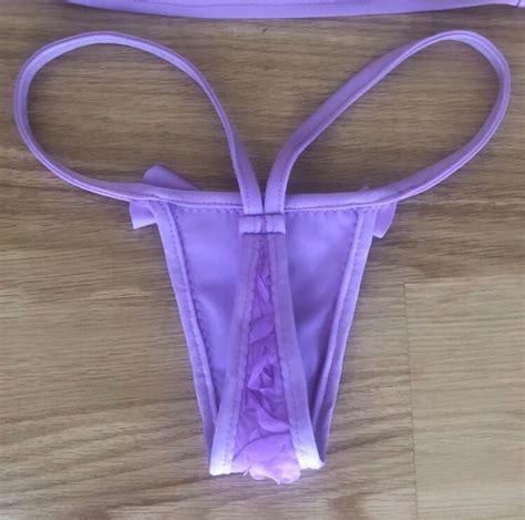 Purple Kisses G-String Bikini | Etsy