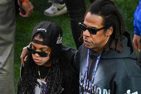 Look Jay Z Daughter Blue Ivy Among Stars At Super Bowl Lvii