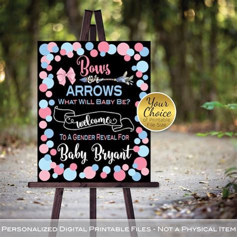 Bows And Arrows Gender Reveal Etsy