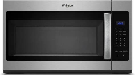 Whirlpool 11 Cu Ft Black On Stainless Over The Range Microwave