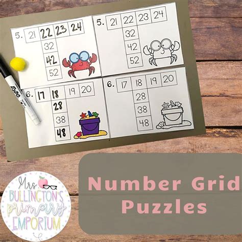 For kids this can be quite challenging, especially if english is not their first language. Number Grid Puzzle Cards With Self-Assessment in 2020 ...