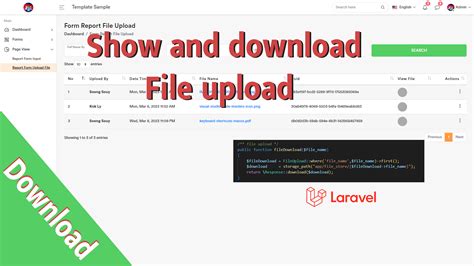 Create Download File Laravel 9