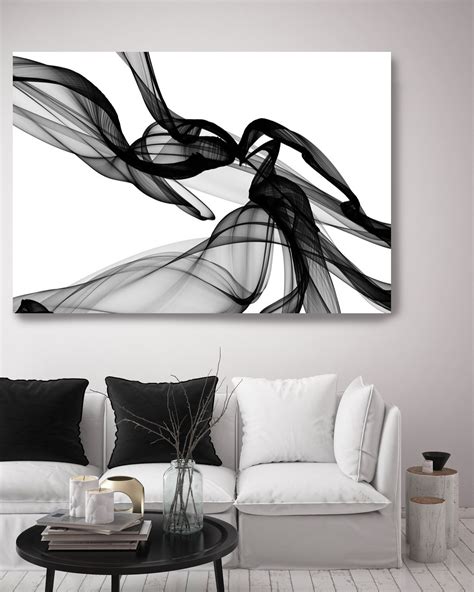 Minimalist Black And Whitelarge Canvas Art Black And White Abstract