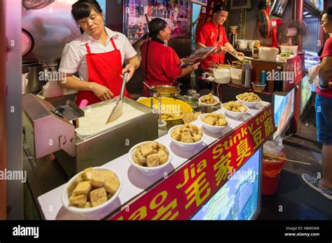 Beijing China The Donghuamen Snack Night Market A Large Outdoor
