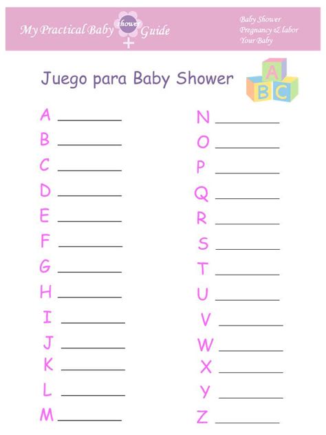 Juegos Para Baby Shower Gratis Imprimibles Con Respuestas Pin De