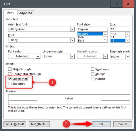 How To Format Superscript Or Subscript Text In Word Or Powerpoint