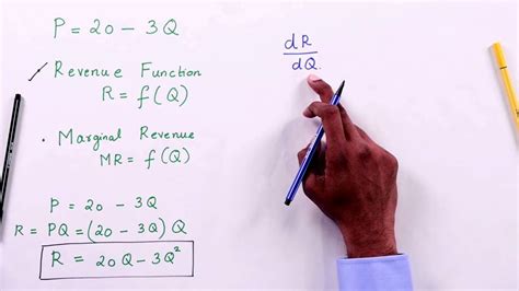Marginal cost is a concept commonly used in business. Revenue Function and Marginal Revenue - YouTube