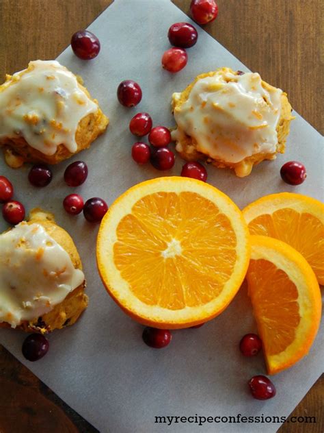 Pumpkin Cranberry Cookies With Orange Glaze These Cookies Are Like A