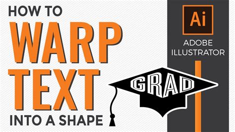 How To Warp Text Into A Shape In Adobe Illustrator Youtube
