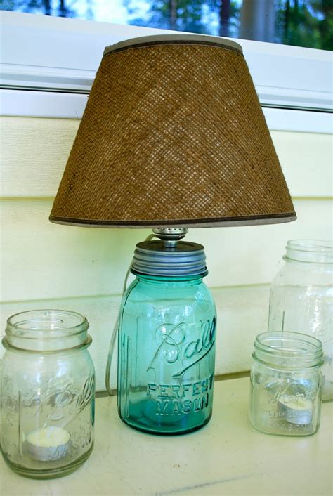 Life As A Thrifter Mason Jar Lamp