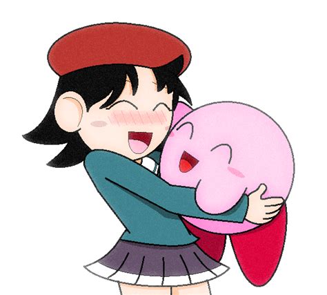 Kirby And Adeleine Hugging By Jbx9001 On Deviantart