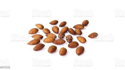 Almond Seeds In White Background Stock Photo Download Image Now