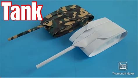 How To Make Paper Tank Easy Tutorial Youtube