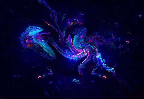 Abstract Neon Painting Wallpaper Id4421
