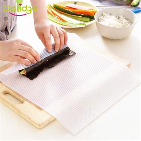 Sushi Roll Mold Mat Japanese Food Sushi Rolling Roller Silicone Rice