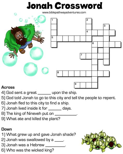 Jonah And The Whale Worksheet Sundayschoolist