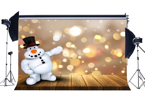 Mohome Polyster 7x5ft Xmas Backdrop Photography Background Snowman