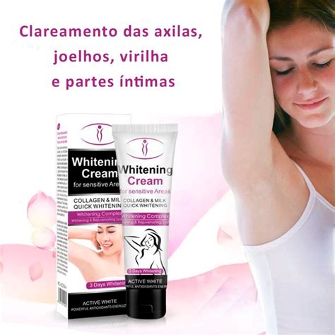 Creme Clareador Virilha Axila Partes Íntimas Whitening 50g Mercado Livre