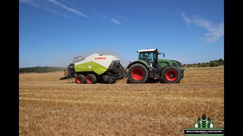 Stroh Pressen Fendt 936 Vario Und Claas Quadrant 3300 Fc Youtube