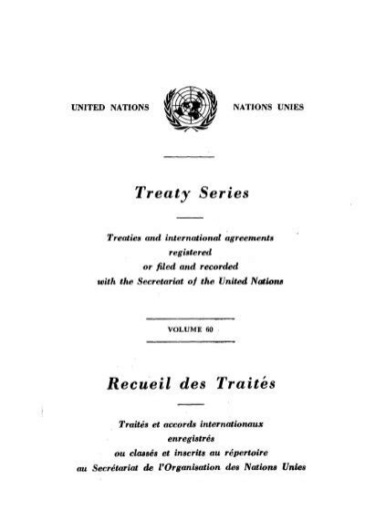 Vol 60 United Nations Treaty Collection