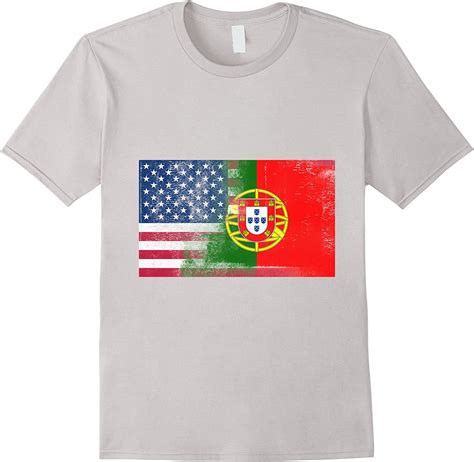 Portuguese American Half Portugal Half America Flag Shirt
