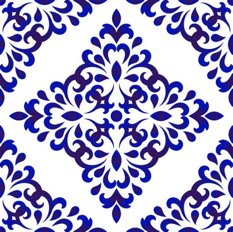 Premium Vector Floral Tile Seamless Pattern