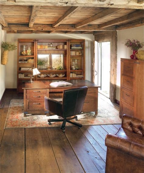 Pin By Kandice Knight On Work Spaces Rustic Home Offices Rustic