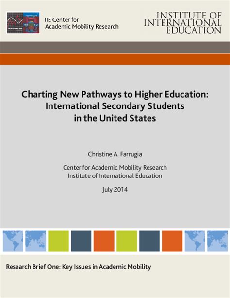 Pdf Charting New Pathways To Higher Education International