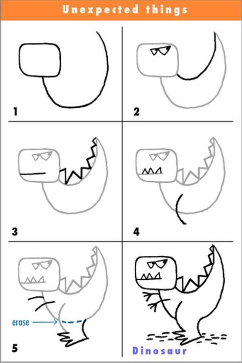 8 Ideas De Como Dibujar Un Dinosaurio Como Dibujar Un Dinosaurio