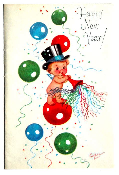 50 Best Vintage New Year Images On Pinterest Happy New Year Happy