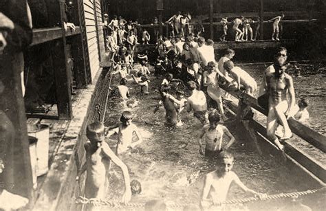 HYGIENIC FUN The Free Baths At The Battery New York Early S There Are Few Home Bath