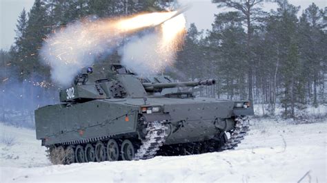 swedish cv 90 ifv launching a spike lr atgm r tankporn