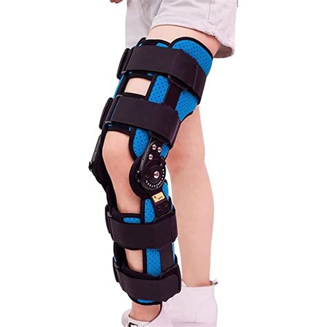 Buy Knee Orthosis Immobilizer Rom Hinged Knee Brace Adjustable Post